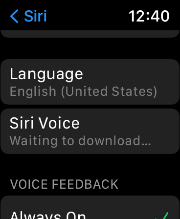 Apple Watch Voice