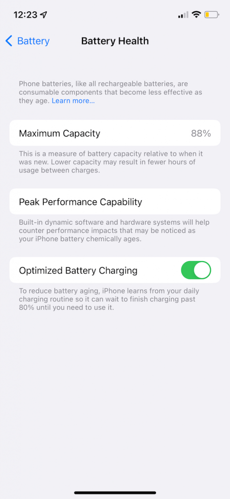 Battery Health