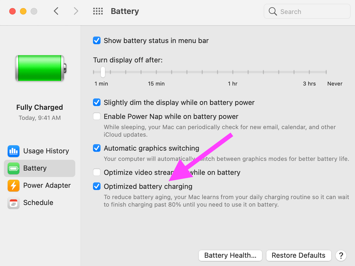 macbook pro battery health after 1 year