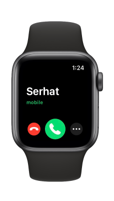 incoming call on Apple Watch