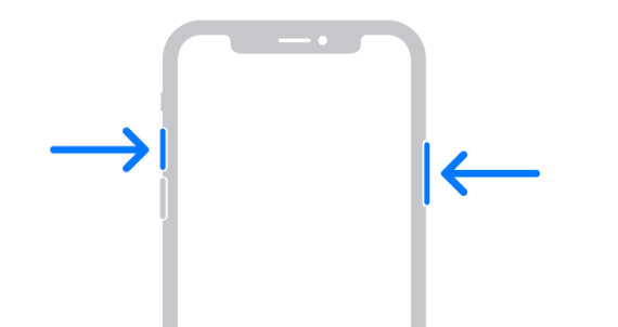 button diagram for iPhone with Face ID