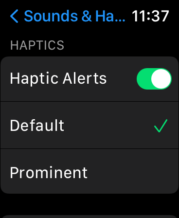 Haptic Alerts