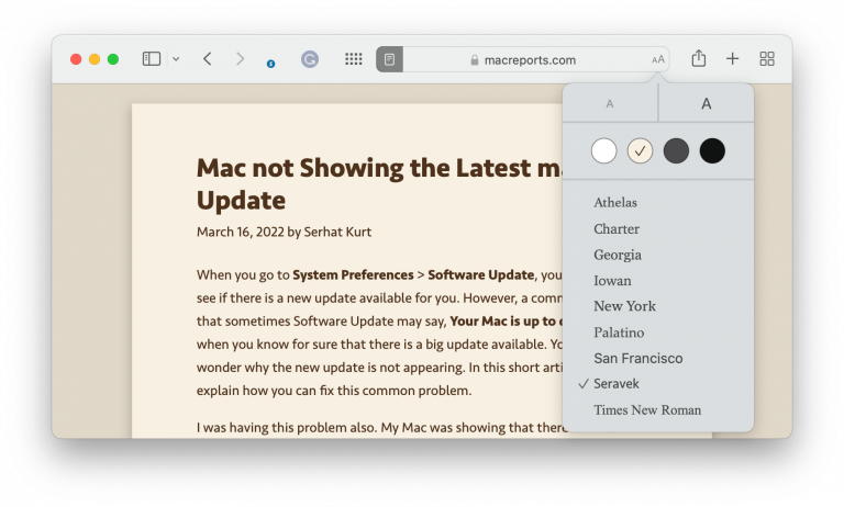 How to Hide Ads using Safari Reader Mode on Mac