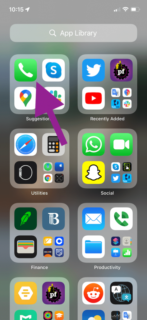 phone icon missing iphone 6