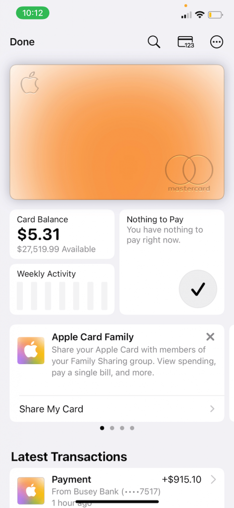 Apple Card color