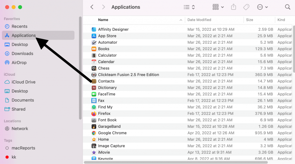 Applications Folder