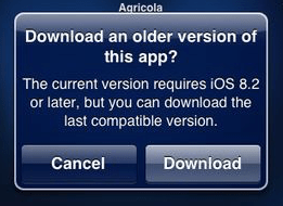 Download an older version of this app