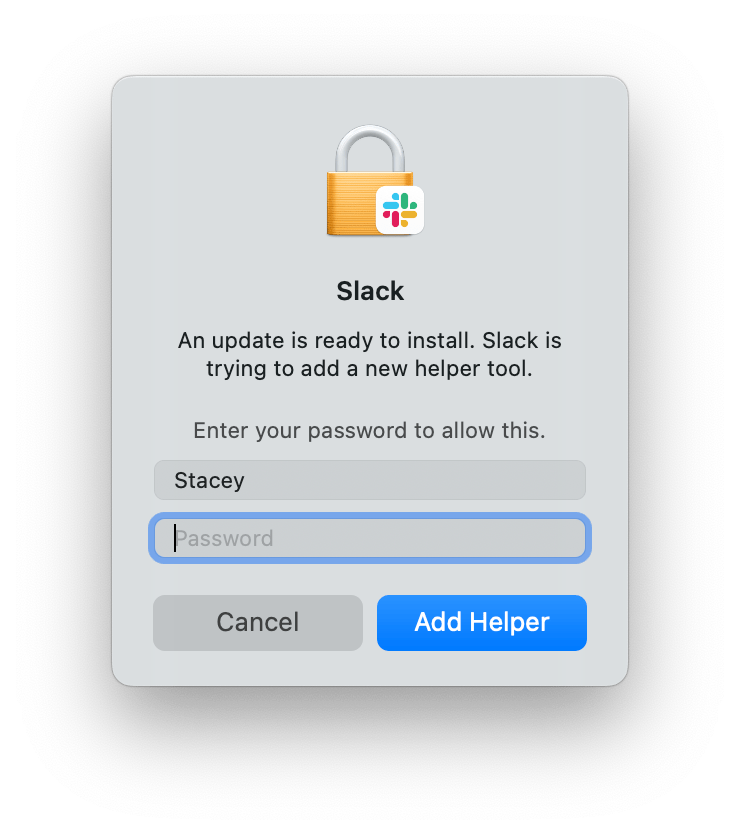 slack install helper popup