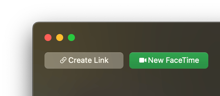 create FaceTime link on Mac