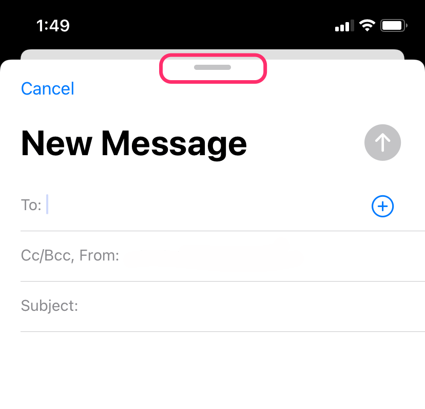 how to open another mail in iphone