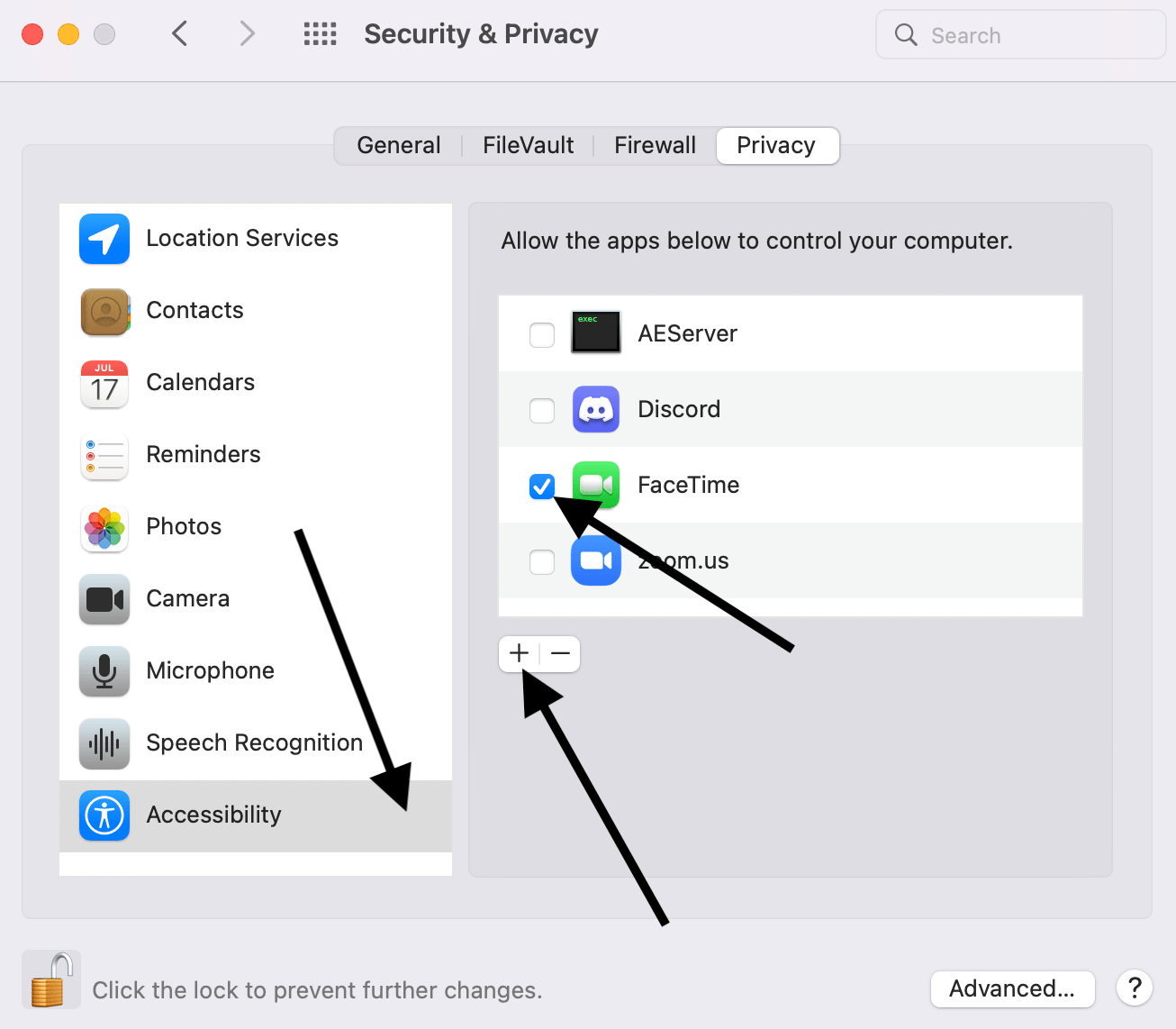 Allow apps to control Mac