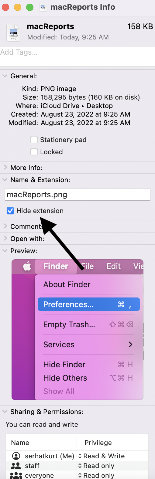 How to make your mac show file extensions macreports