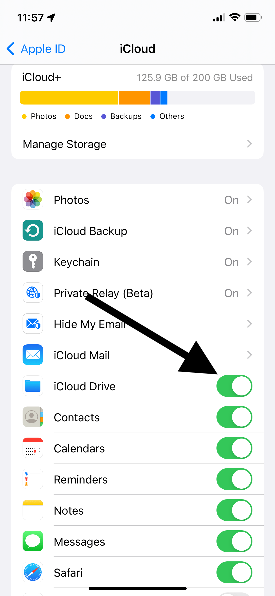 my icloud drive