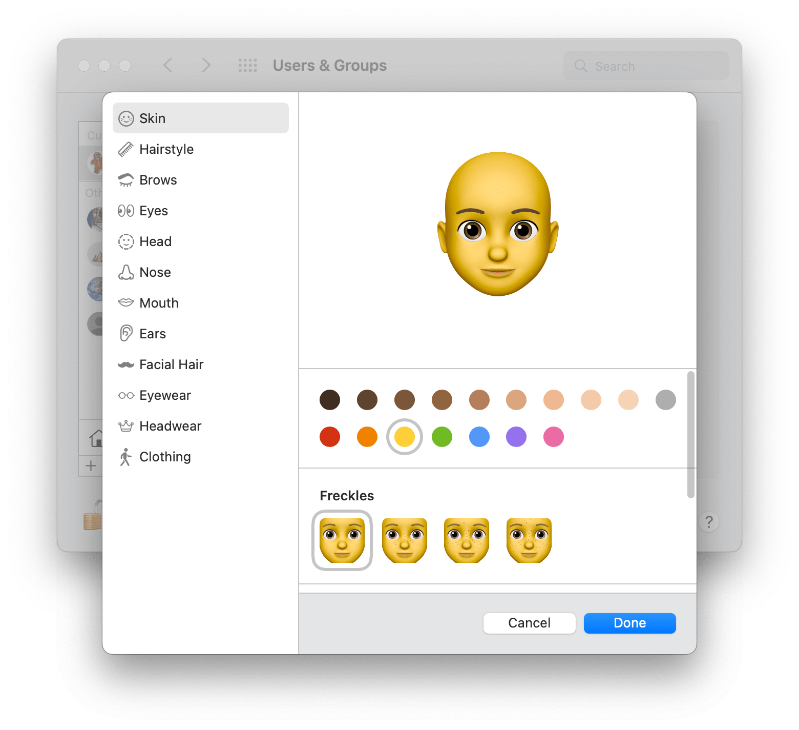 memoji customization