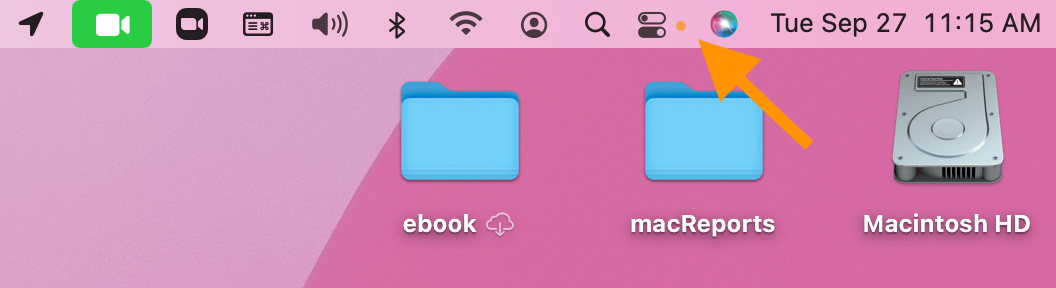 dot menu bar