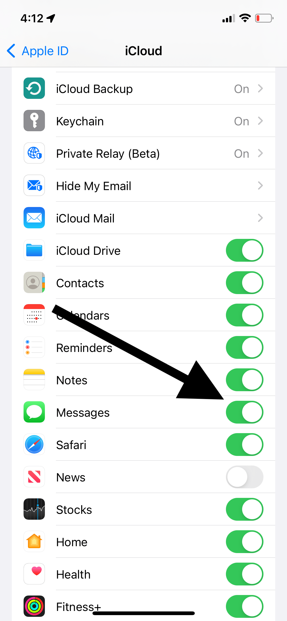 Messages in iCloud