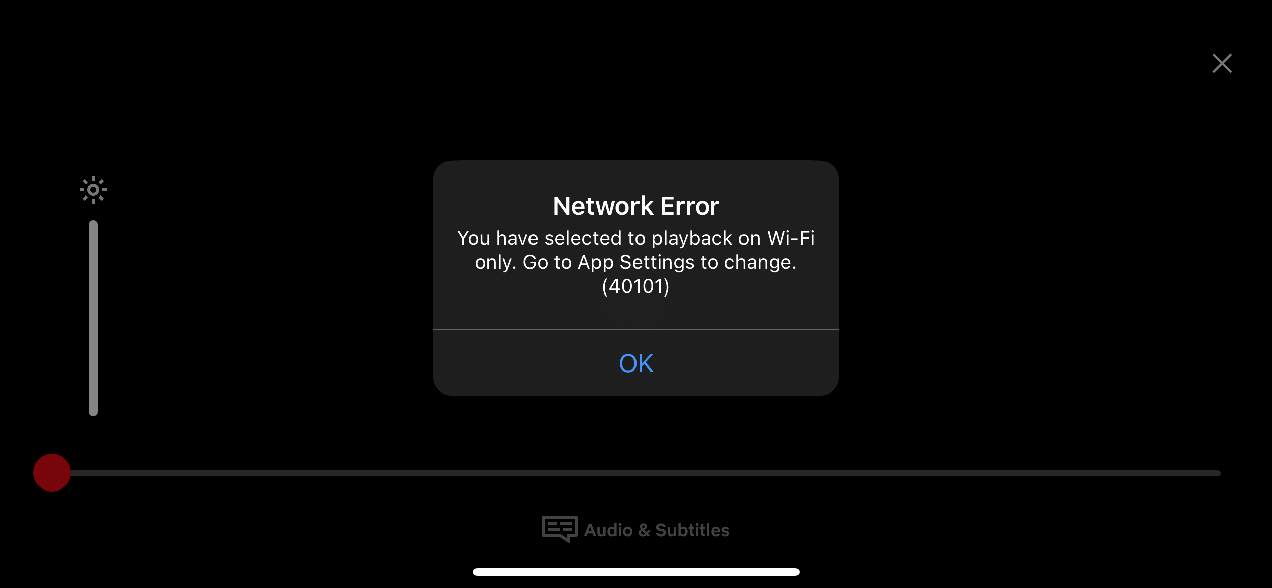 Netflix network error message 