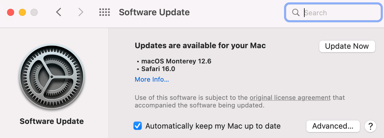 Update Mac