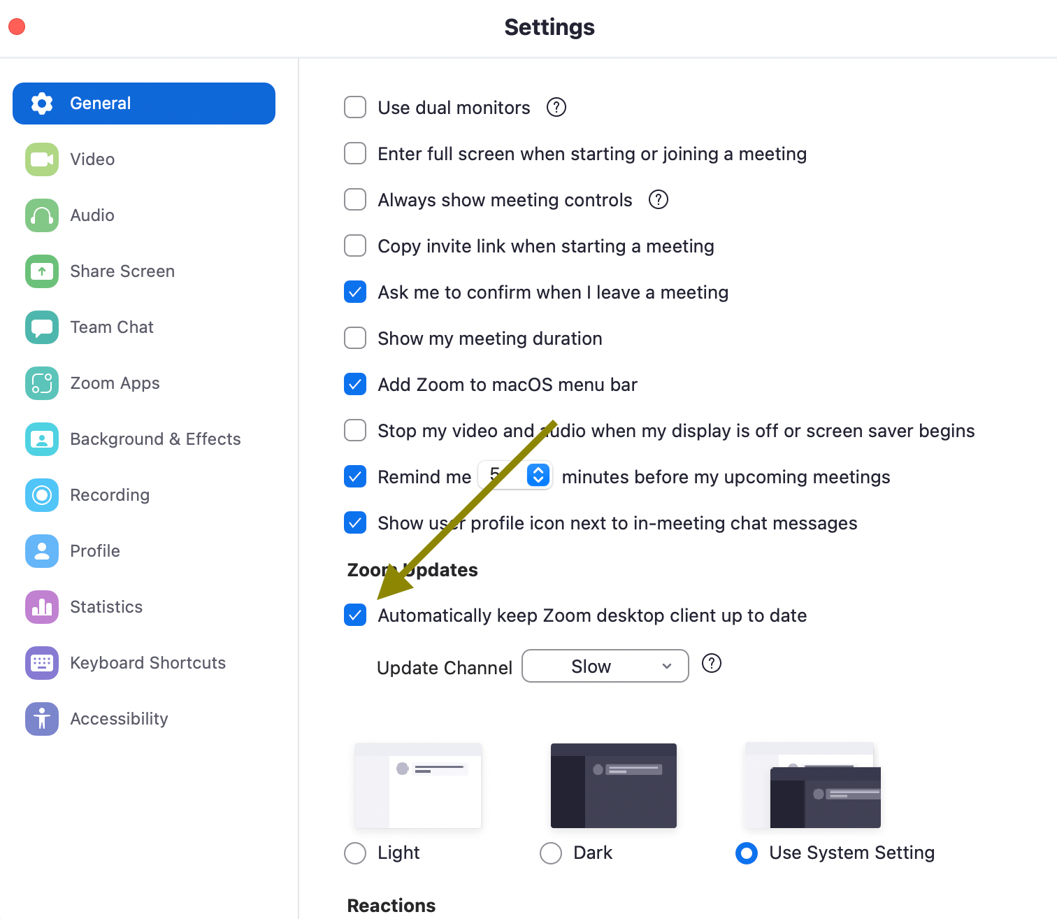 how to update zoom on macbook