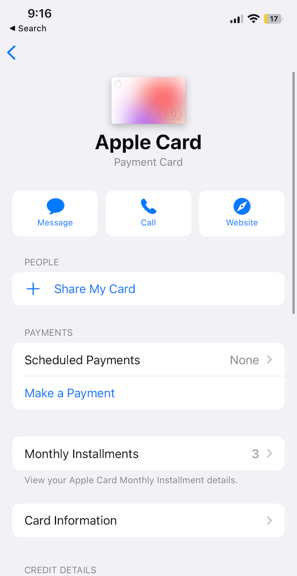 Apple Card Support