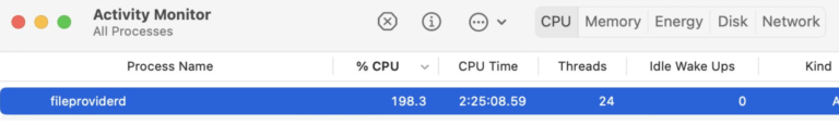 fileproviderd Using a Lot of CPU Resources on Mac, How to Fix