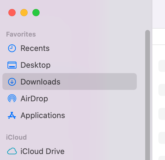 Finder Sidebar