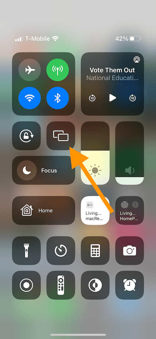 Screen mirroring icon 