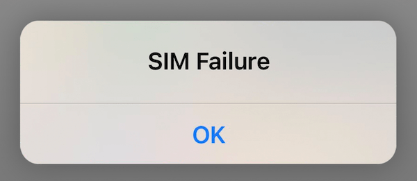 iPhone Says SIM Failure, How to Fix