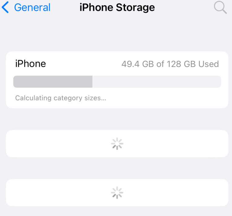 iPhone or iPad Storage Screen Not Loading, How to Fix
