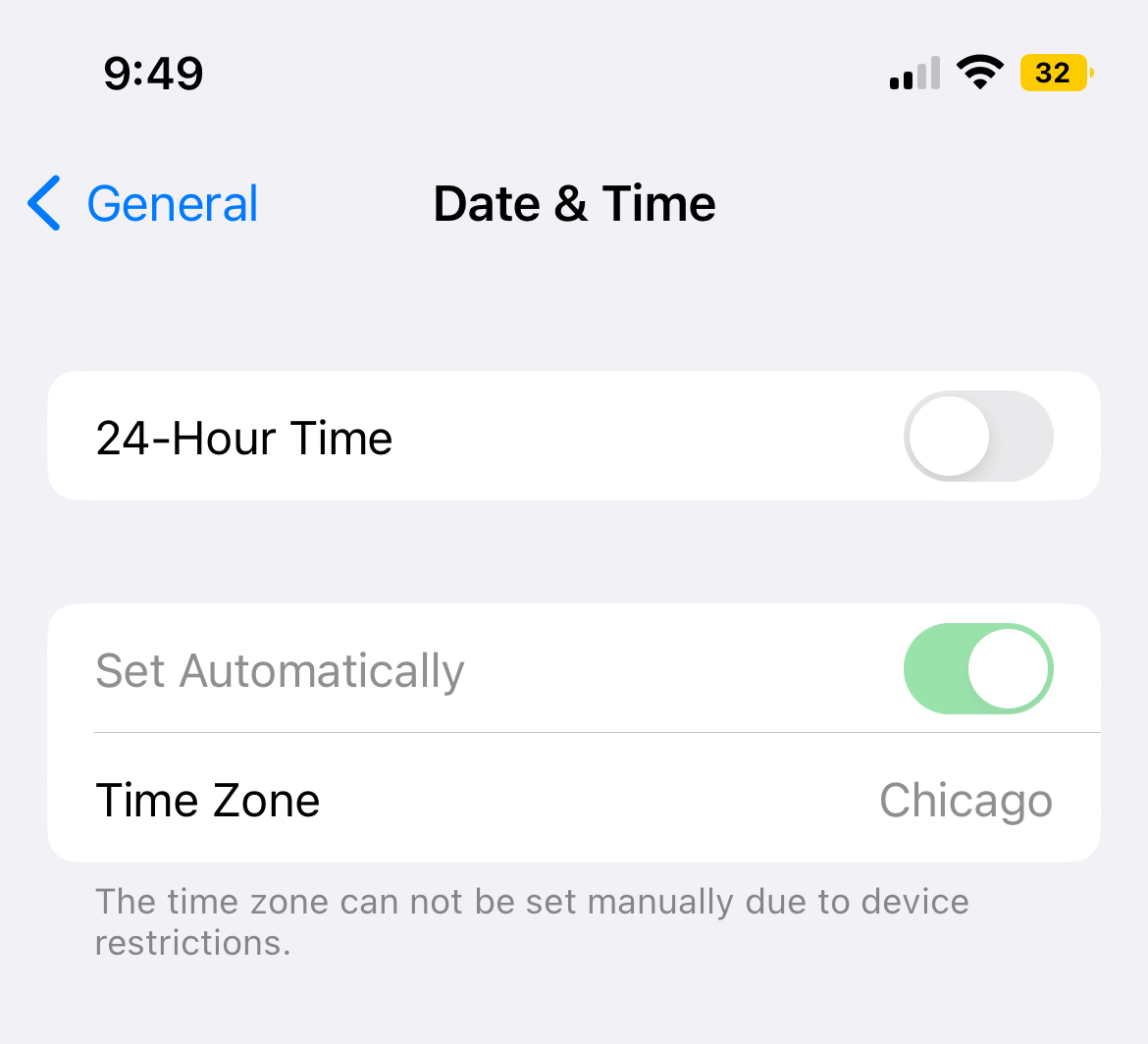 Time Zone