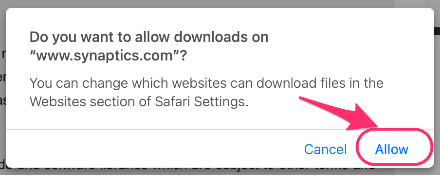 allow downloads