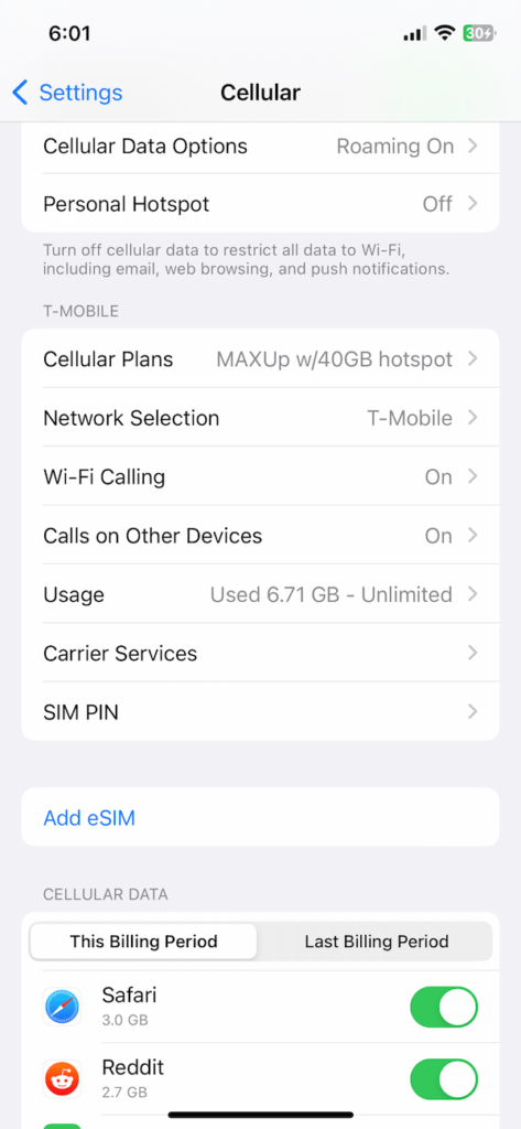 iOS 16: How to Reduce and Manage Your Cellular Data Usage on Your ...