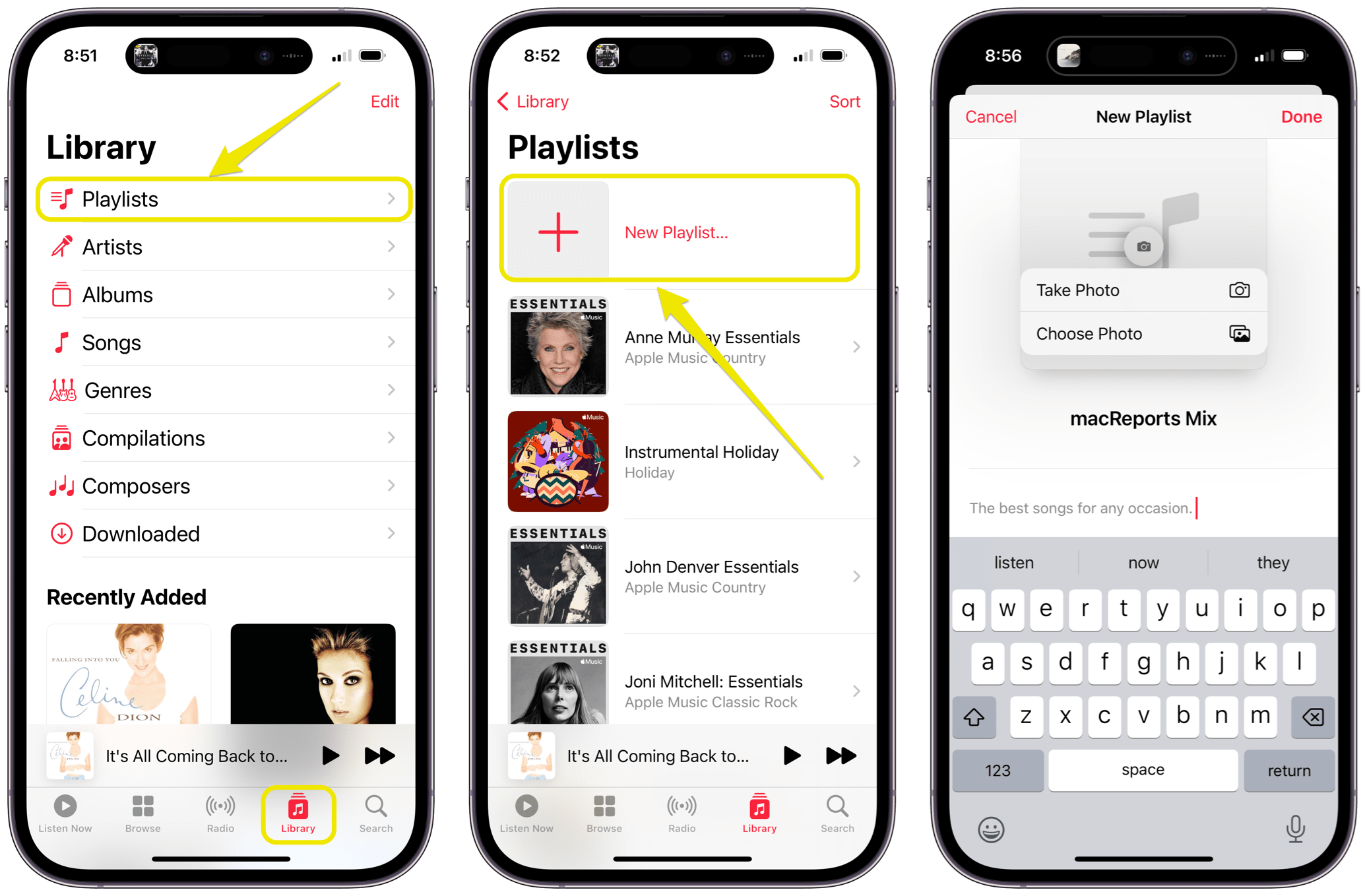 create Apple Music playlist