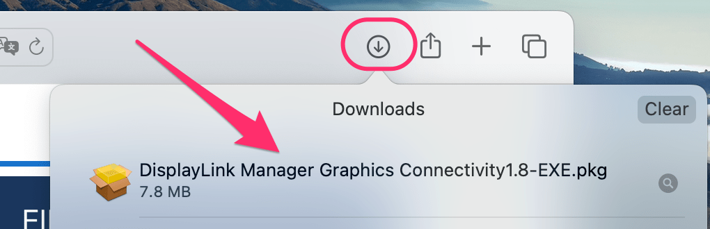 find the download in safari downloads