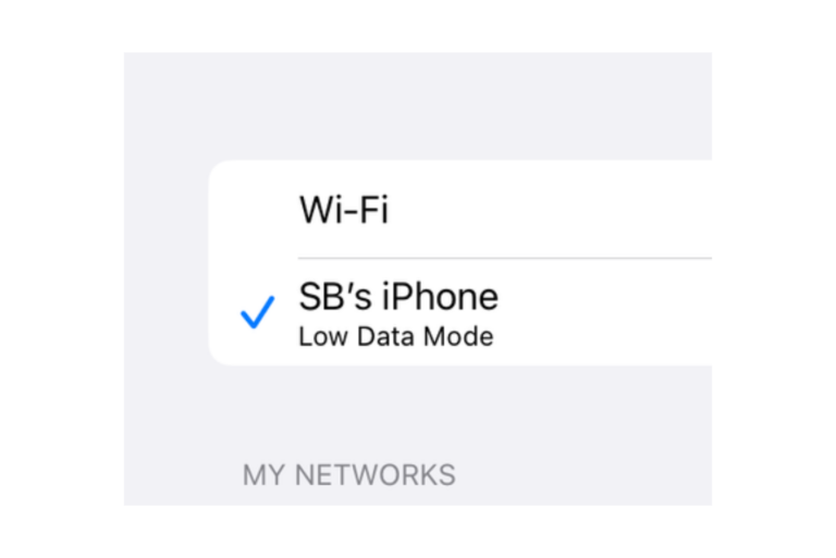 How to Turn Off ‘Low Data Mode’ when Connected to iPhone Hotspot
