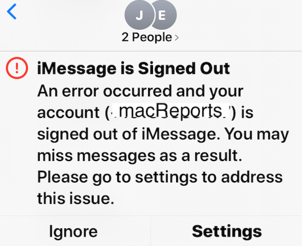 iMessage is Signed Out Error in Messages on iPhone, How to Fix