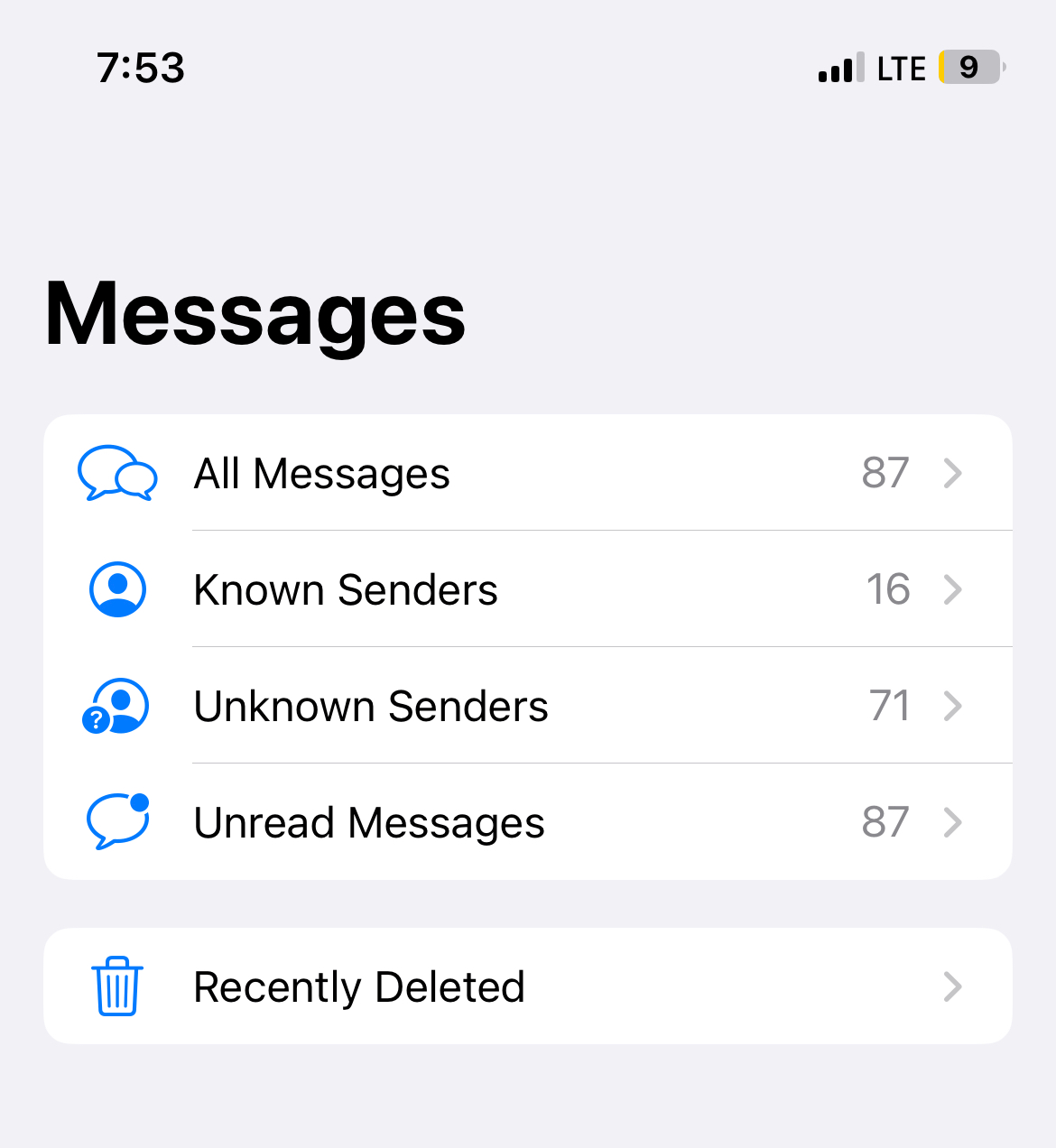 Delete Messages screenshot