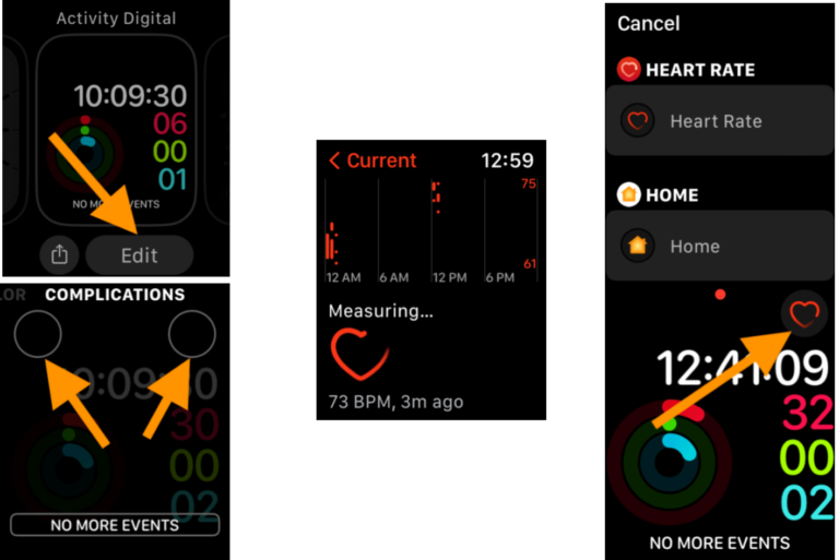 How to Add Heart Rate App Shortcut to Your Apple Watch Face