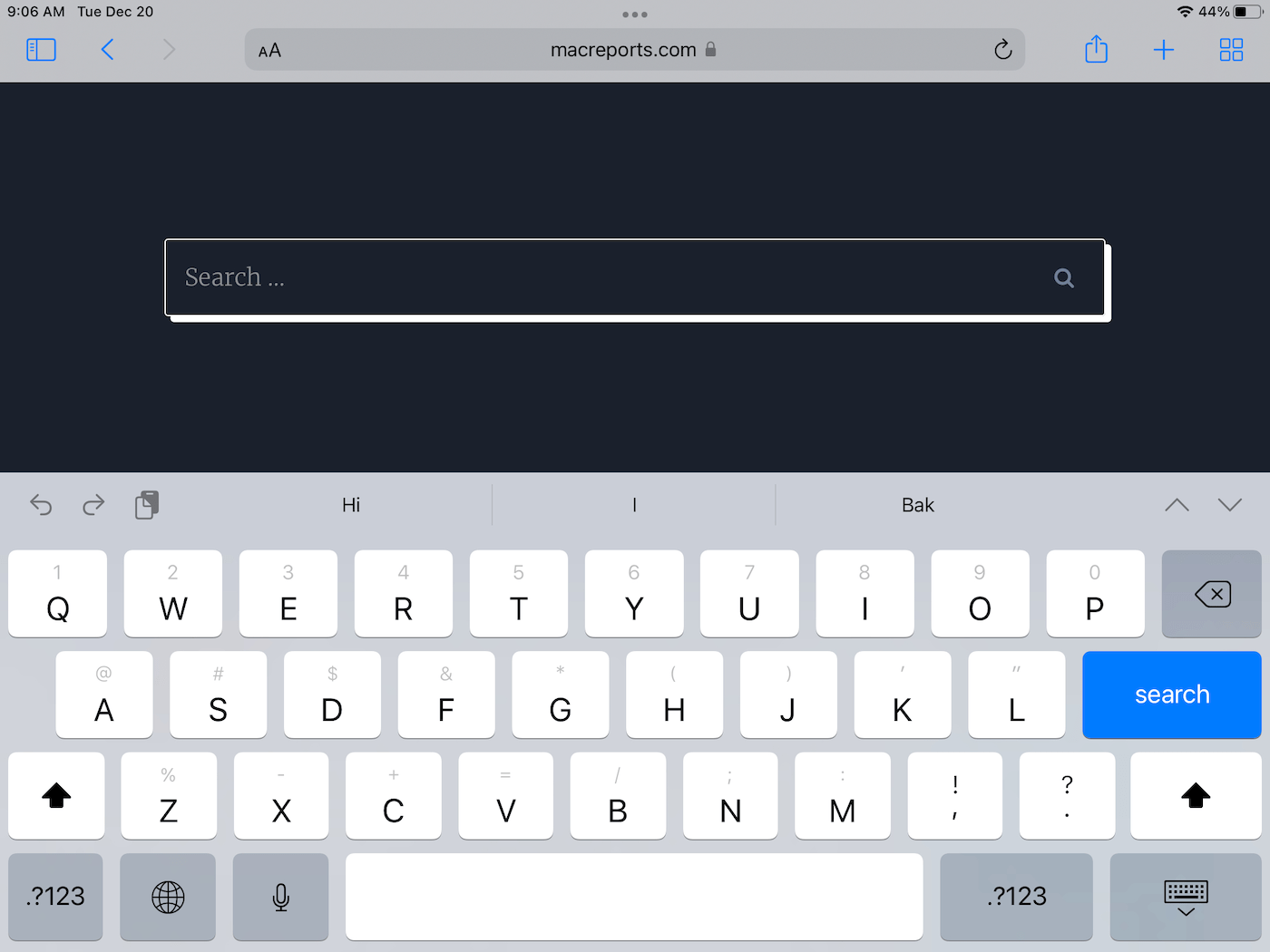 iPad Keyboard