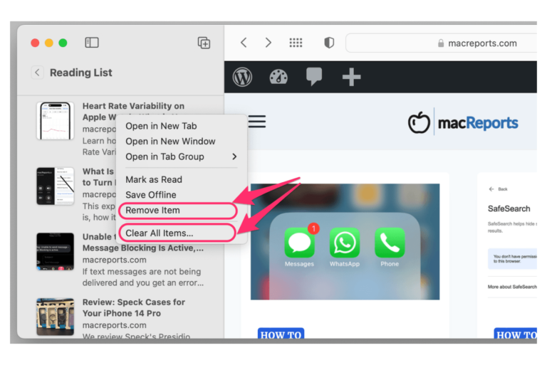 How to Remove Safari Reading List from iPhone, iPad, or Mac