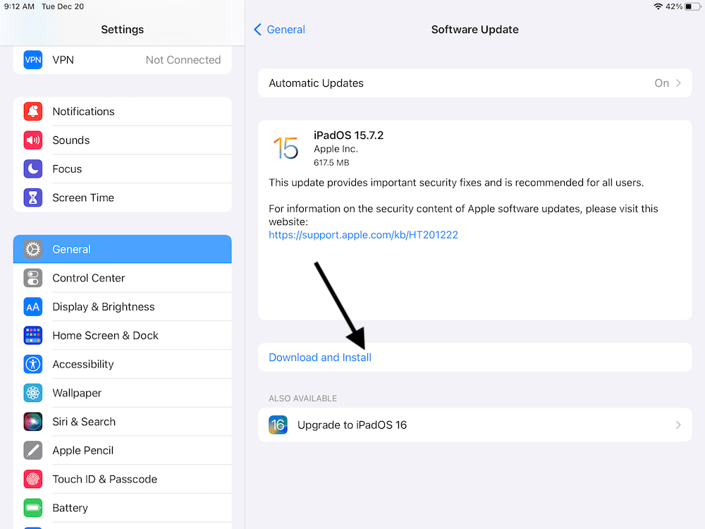 iPad Software Update