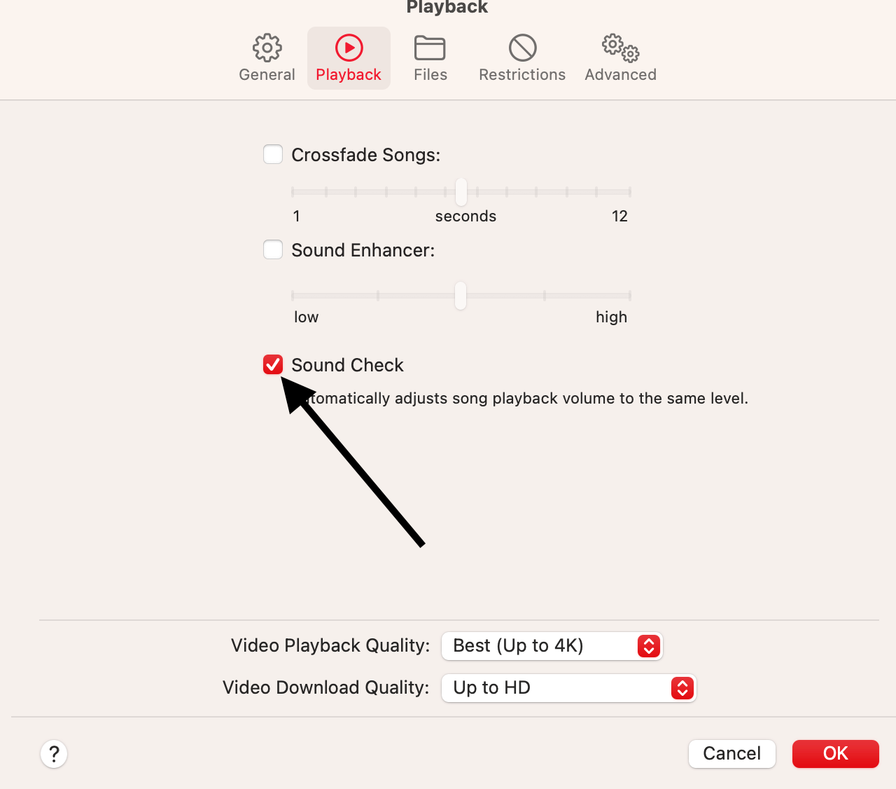 Sound Check on Mac