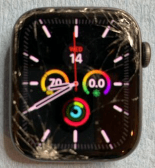 cracked Apple Watch screen