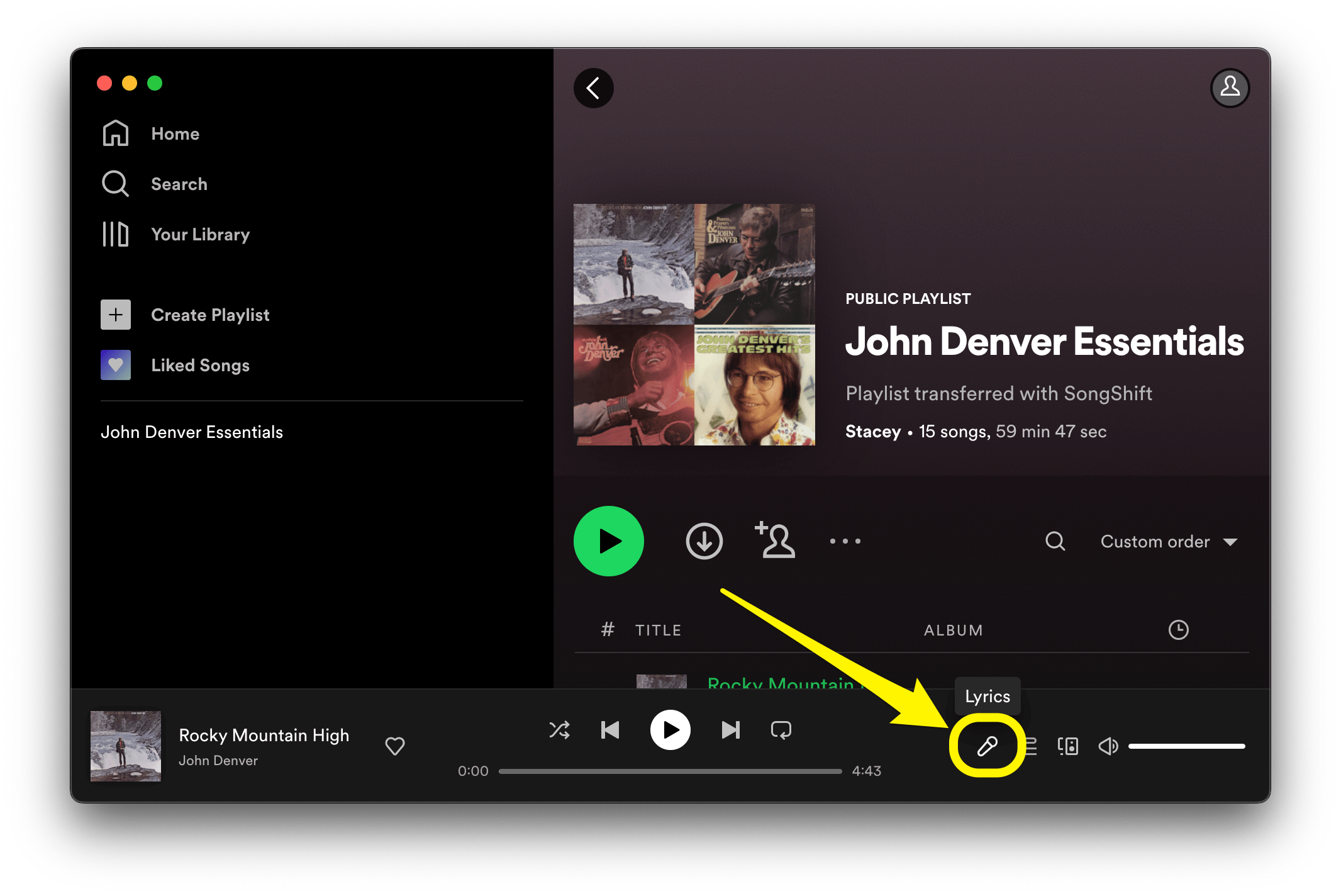 ristet brød Forventning Midlertidig How to See Spotify Lyrics on iPhone, iPad and Mac • macReports