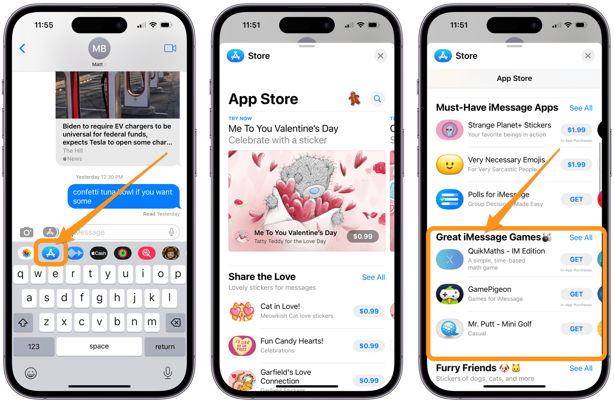 open App Store in Messages