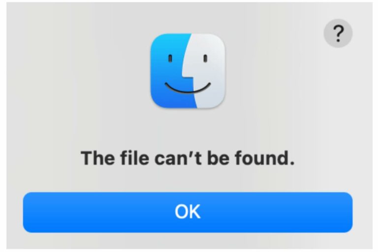 File Can’t Be Found Error in macOS Ventura