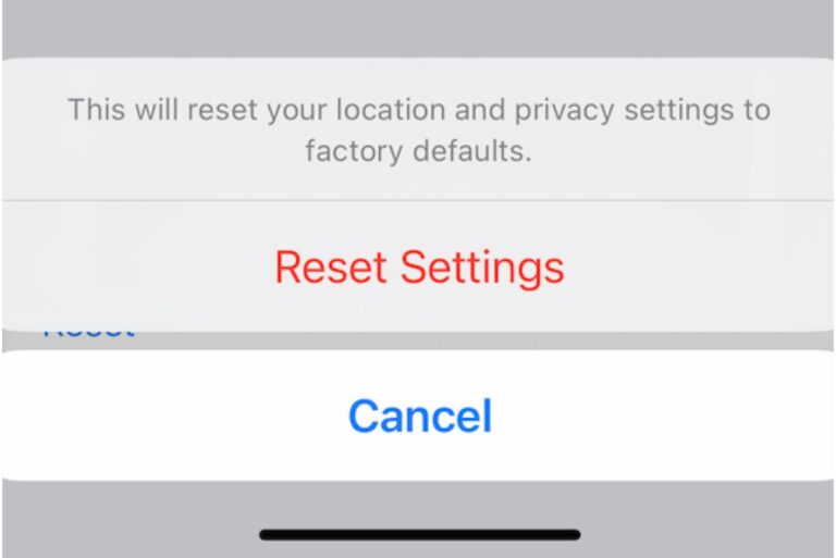 What Does Reset Location & Privacy Do on iPhone or iPad