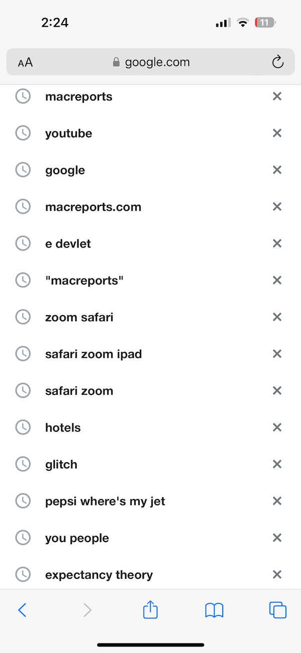 Google search field 