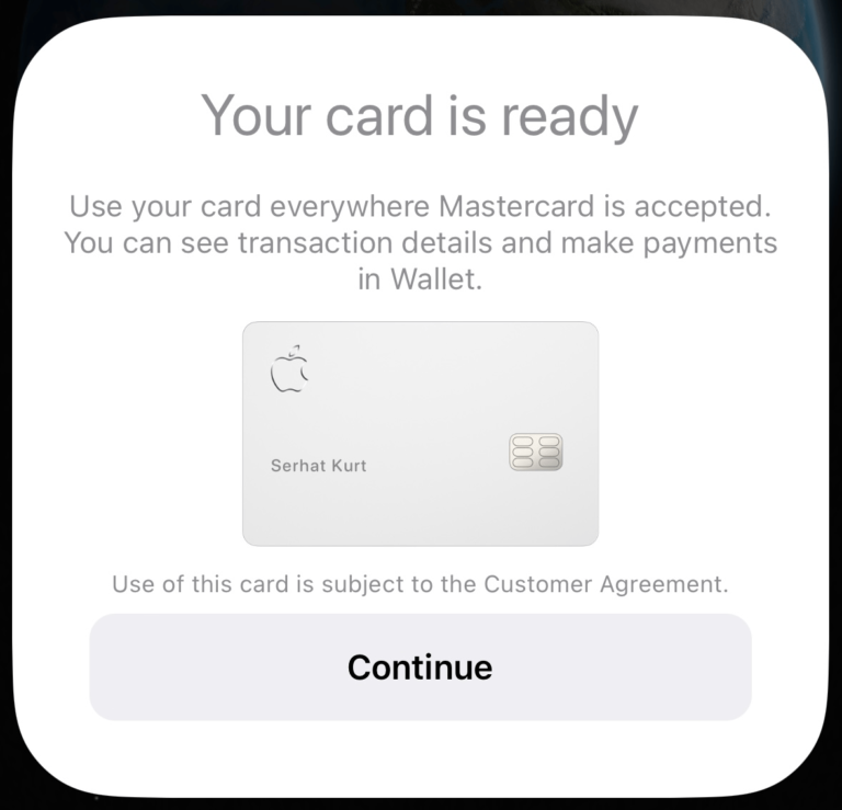 How to Activate your Titanium Apple Card