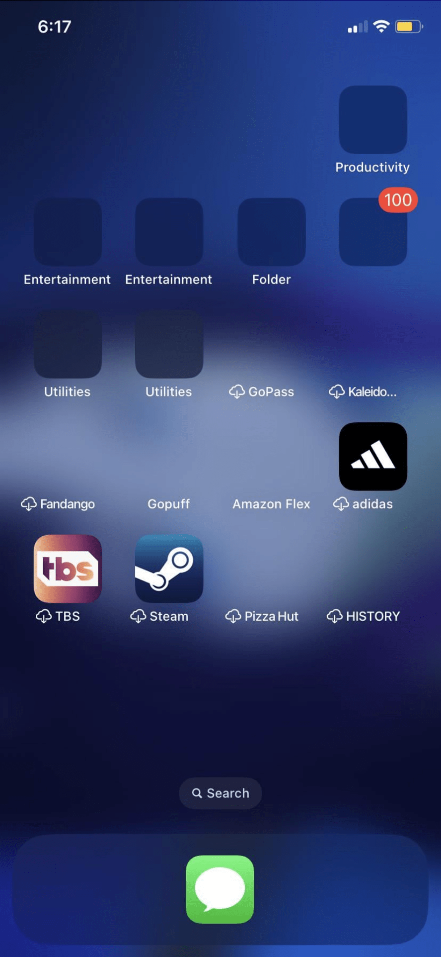 invisible app icons on iPhone
